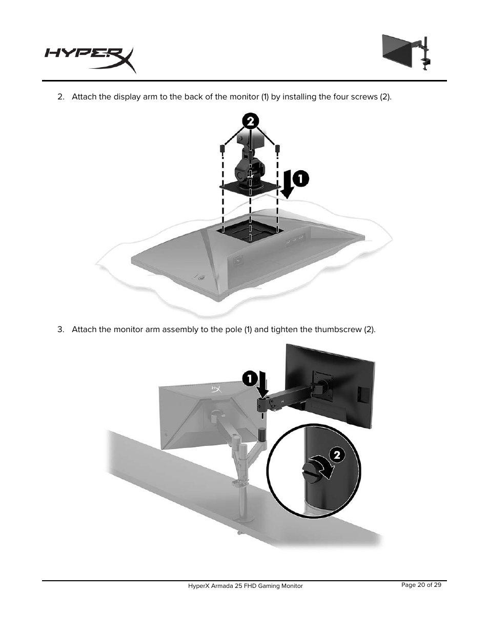 HyperX Armada 25 24.5" 240 Hz Gaming Monitor User Manual | Page 21 / 499