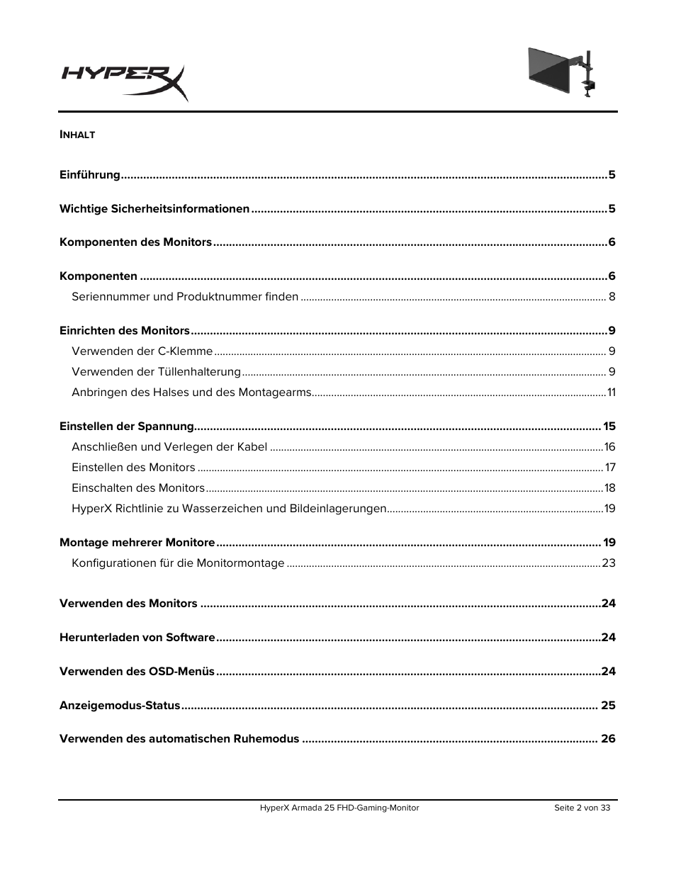 HyperX Armada 25 24.5" 240 Hz Gaming Monitor User Manual | Page 63 / 499