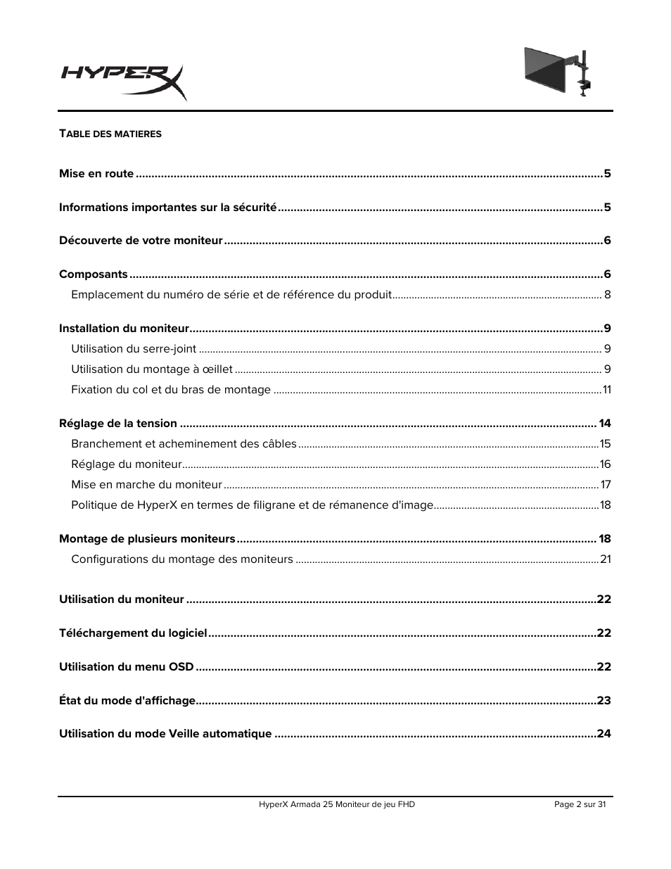 HyperX Armada 25 24.5" 240 Hz Gaming Monitor User Manual | Page 96 / 499