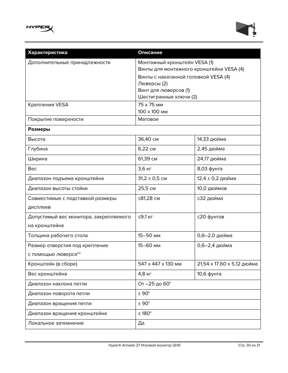 HyperX Armada 27 27" 1440p HDR 165 Hz Gaming Monitor User Manual | Page 242 / 487