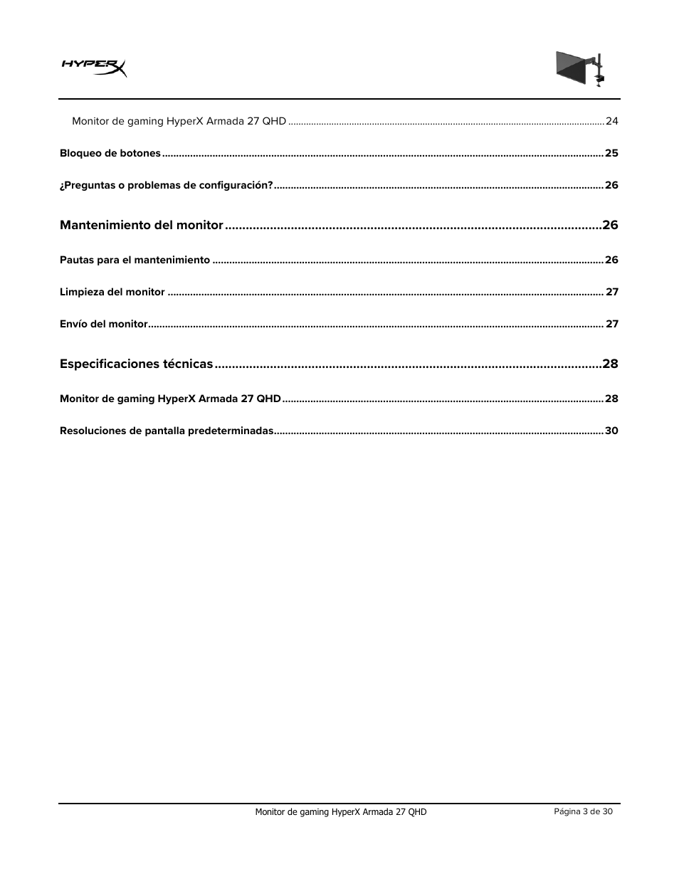 HyperX Armada 27 27" 1440p HDR 165 Hz Gaming Monitor User Manual | Page 33 / 487