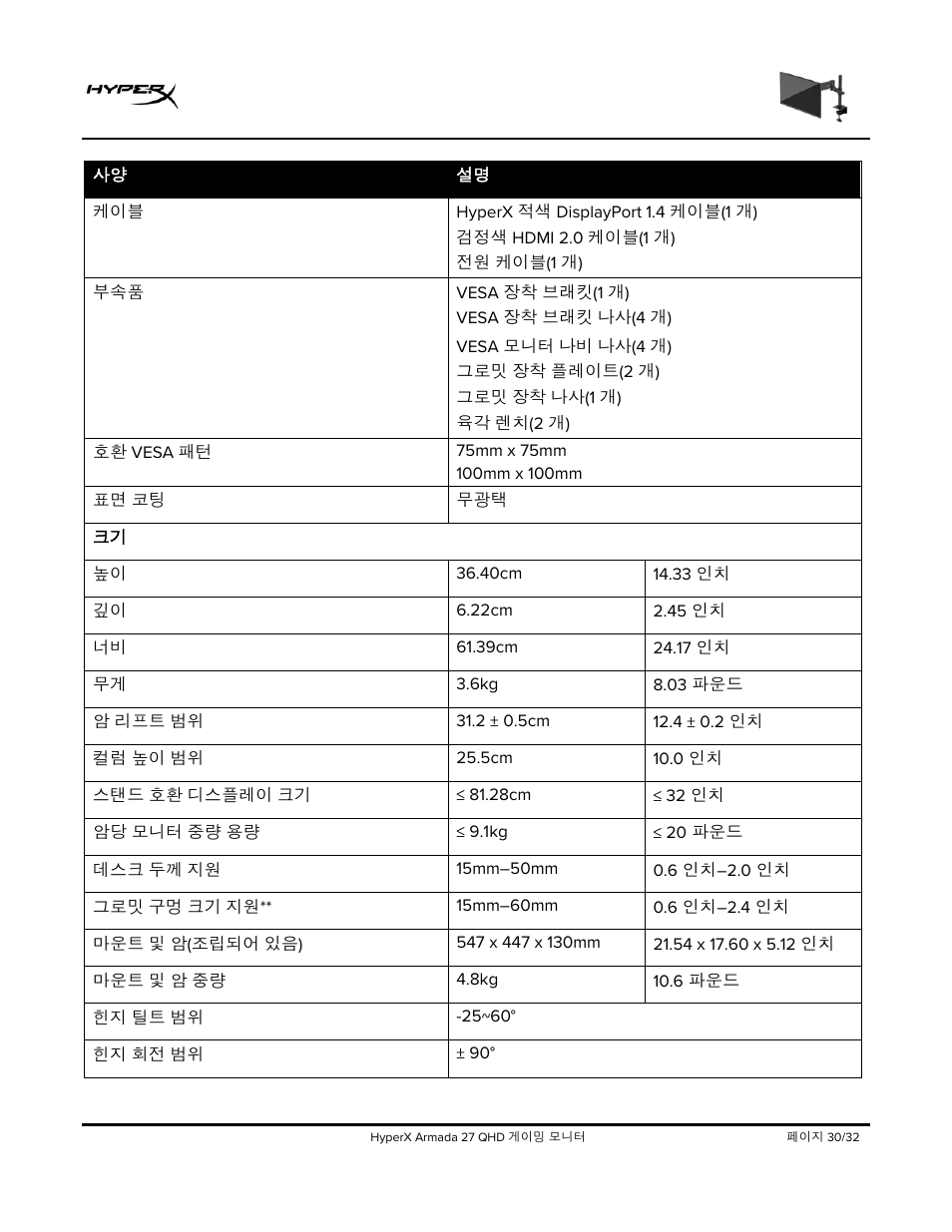 HyperX Armada 27 27" 1440p HDR 165 Hz Gaming Monitor User Manual | Page 334 / 487