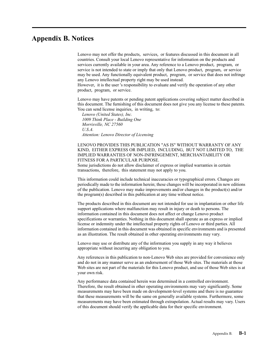 Appendix b. notices | Lenovo ThinkCentre Tiny-In-One 22 Gen 4 21.5" 16:9 Video Conferencing FHD IPS Monitor User Manual | Page 51 / 54