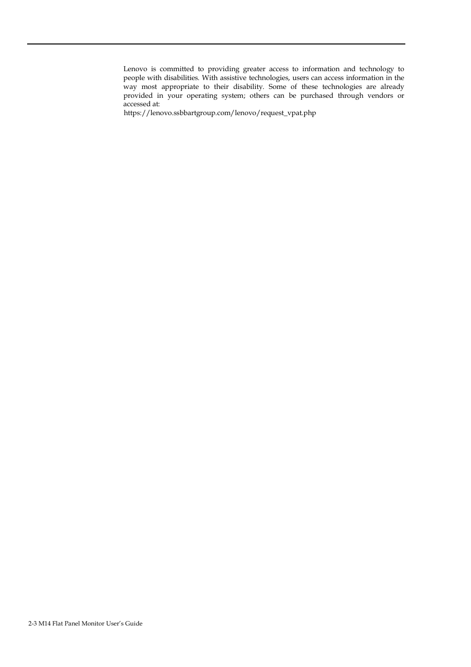 Accessibility information | Lenovo ThinkVision M14 14" 16:9 Portable IPS/LCD Monitor User Manual | Page 13 / 28