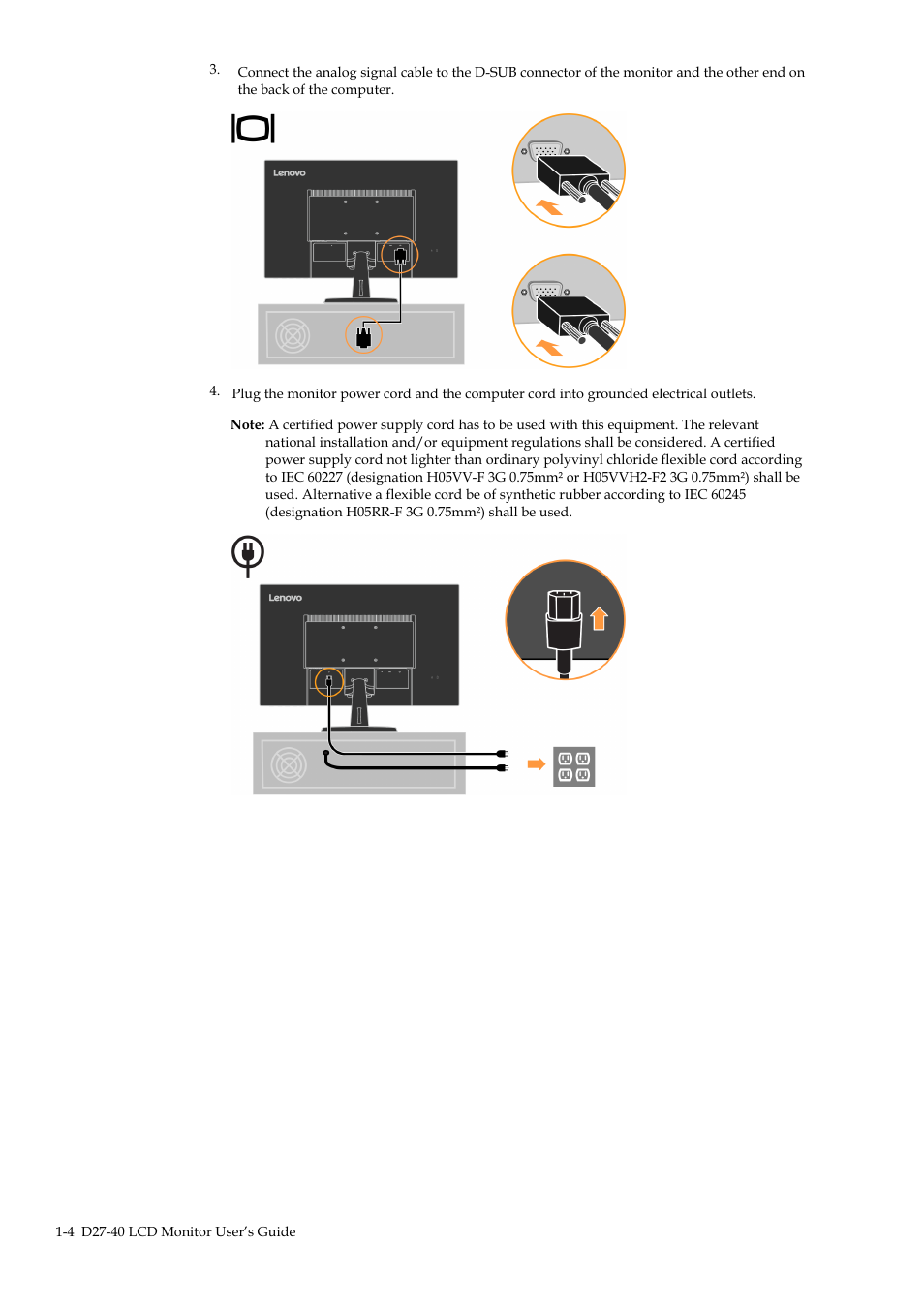 Lenovo D27-40 27" Monitor User Manual | Page 9 / 31