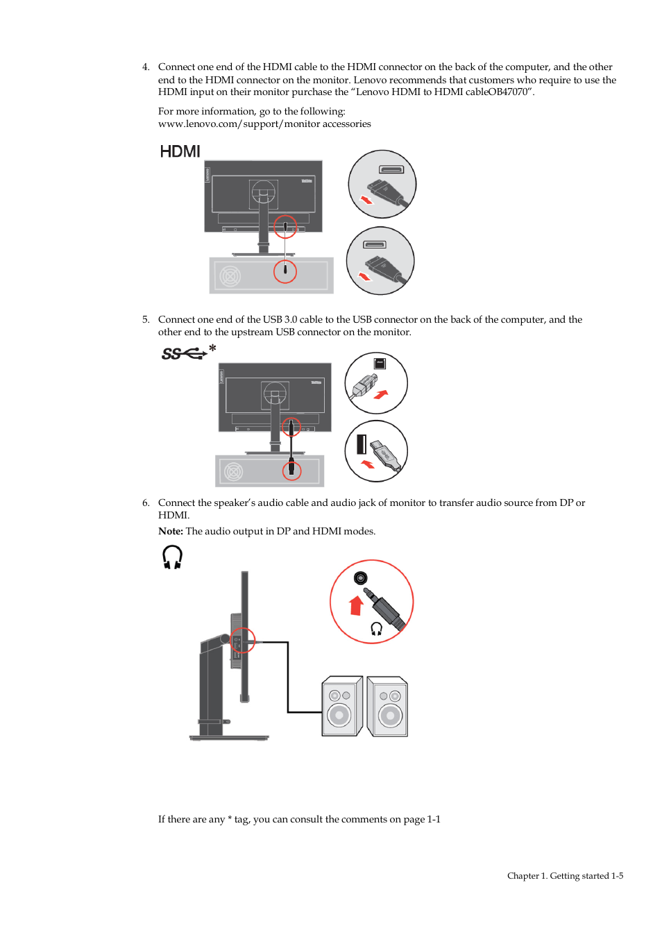 Lenovo ThinkVision T22i-20 21.5" 16:9 IPS Monitor User Manual | Page 10 / 34