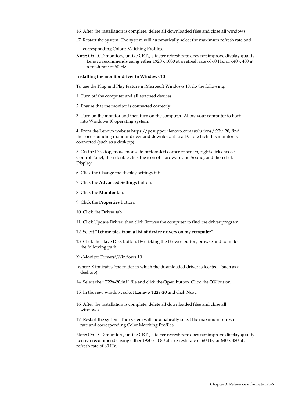 Lenovo ThinkVision T22v-20 21.5" 16:9 VoIP IPS Monitor User Manual | Page 34 / 43