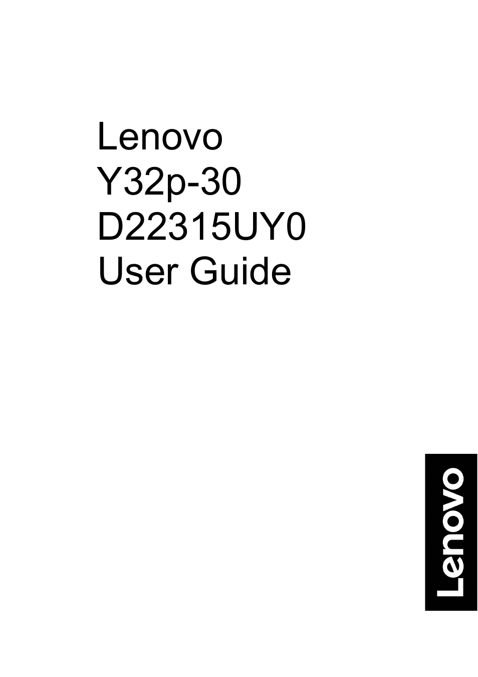 Lenovo Legion Y32p-30 31.5" 4K HDR 144 Hz Gaming Monitor User Manual | 36 pages