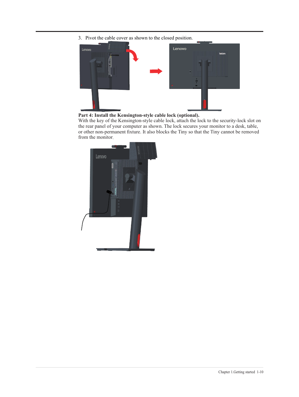 Lenovo ThinkCentre Tiny-In-One 24 Gen 5 23.8" Multi-Touch Monitor with Webcam User Manual | Page 15 / 50