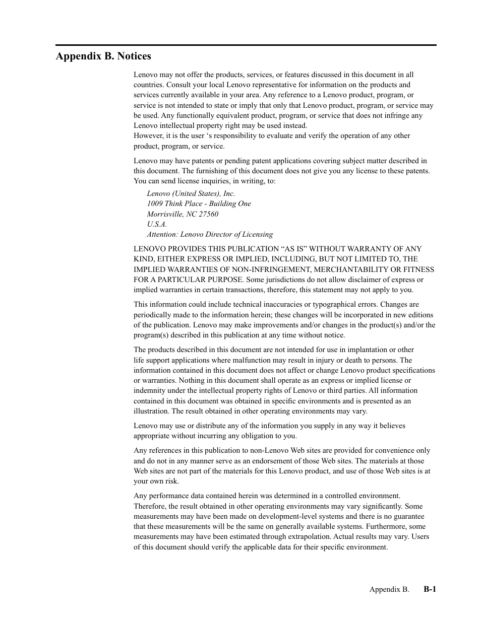 Appendix b. notices | Lenovo T32p-20 31.5" 16:9 IPS Monitor User Manual | Page 36 / 38