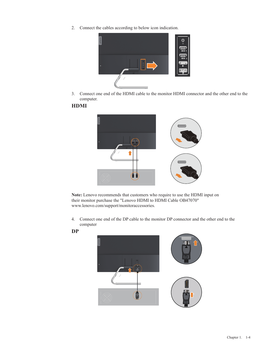 Lenovo Q27q-20 27" 1440p HDR Monitor User Manual | Page 9 / 31