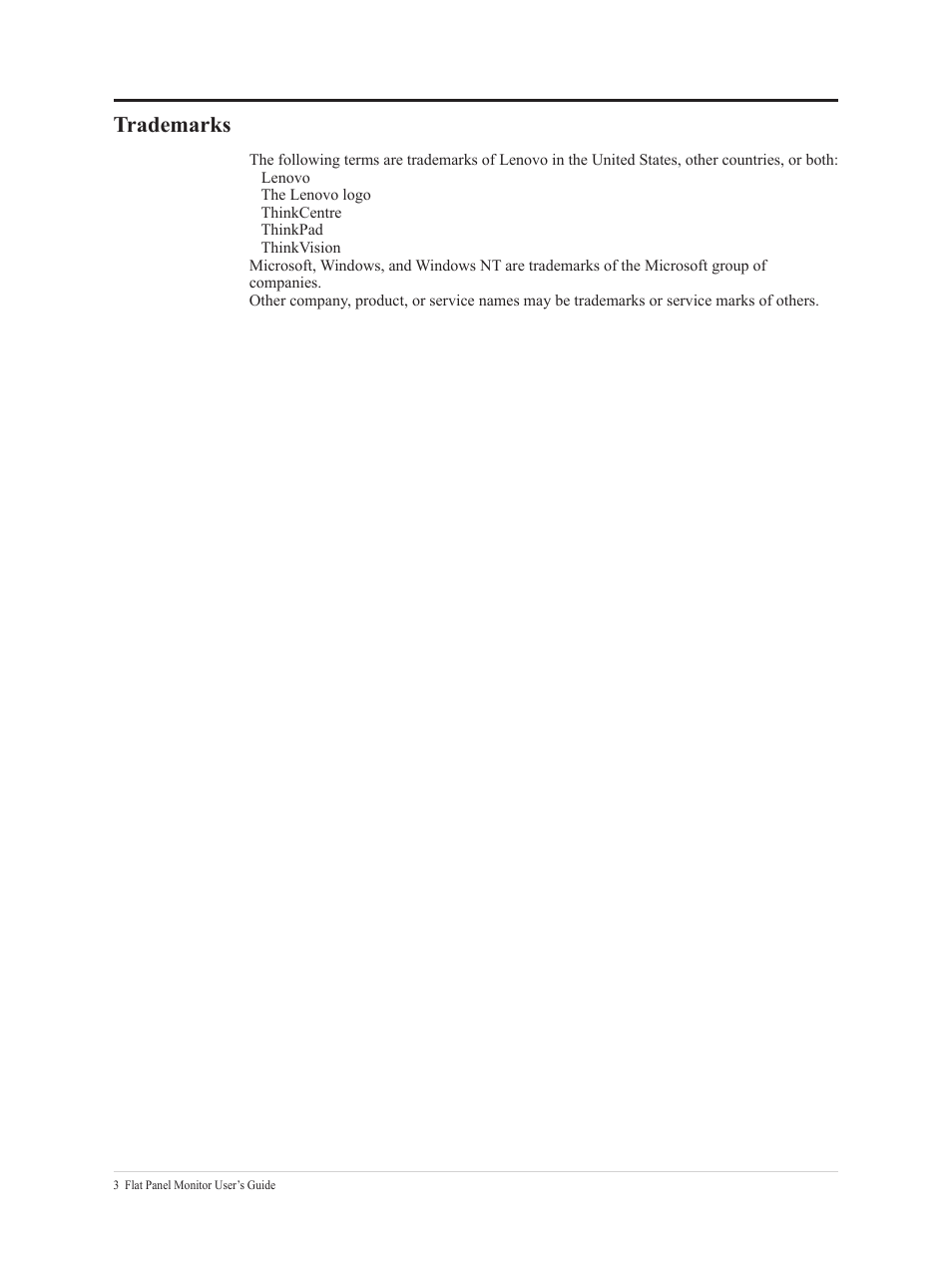 Trademarks -13, Trademarks | Lenovo ThinkVision 21.5" Monitor User Manual | Page 37 / 37