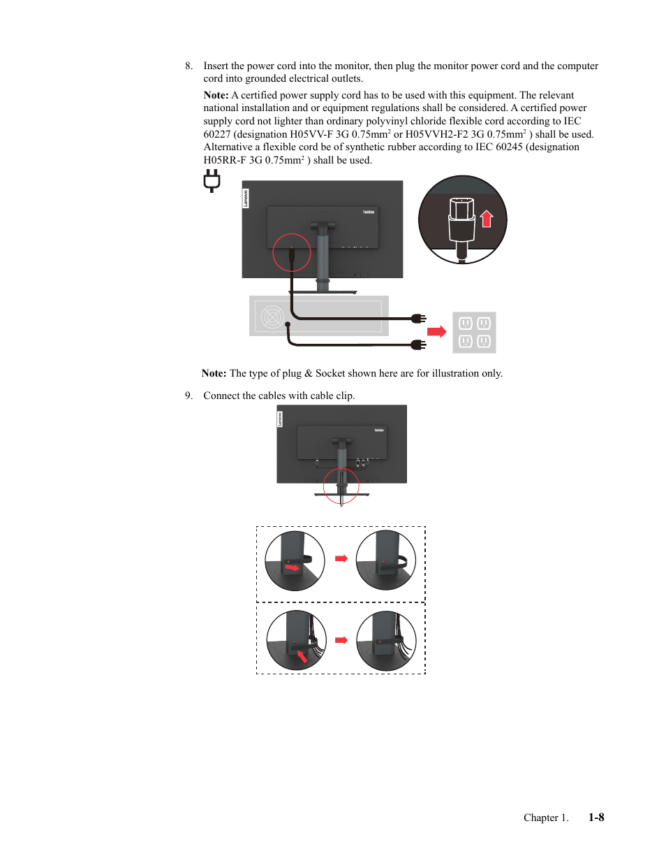 Lenovo ThinkVision T27h-2L 27" 16:9 QHD IPS Monitor User Manual | Page 12 / 39