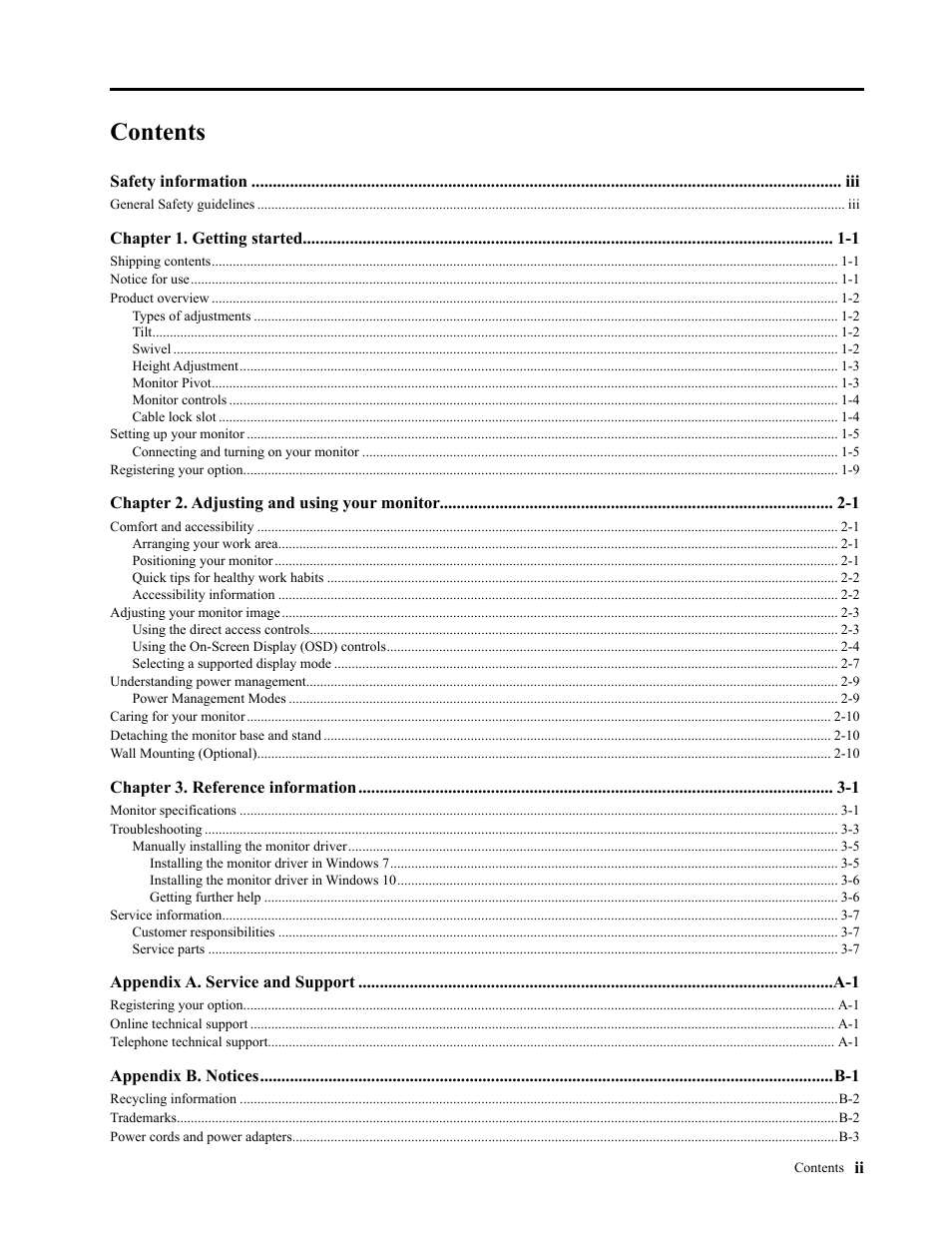Lenovo ThinkVision T27h-2L 27" 16:9 QHD IPS Monitor User Manual | Page 3 / 39