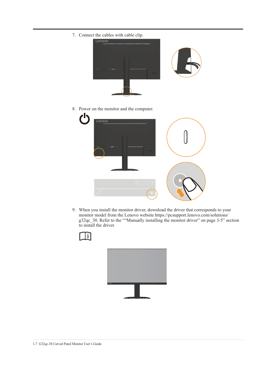 Lenovo G32qc-30 31.5" 1440p HDR 170 Hz Curved Monitor User Manual | Page 12 / 33