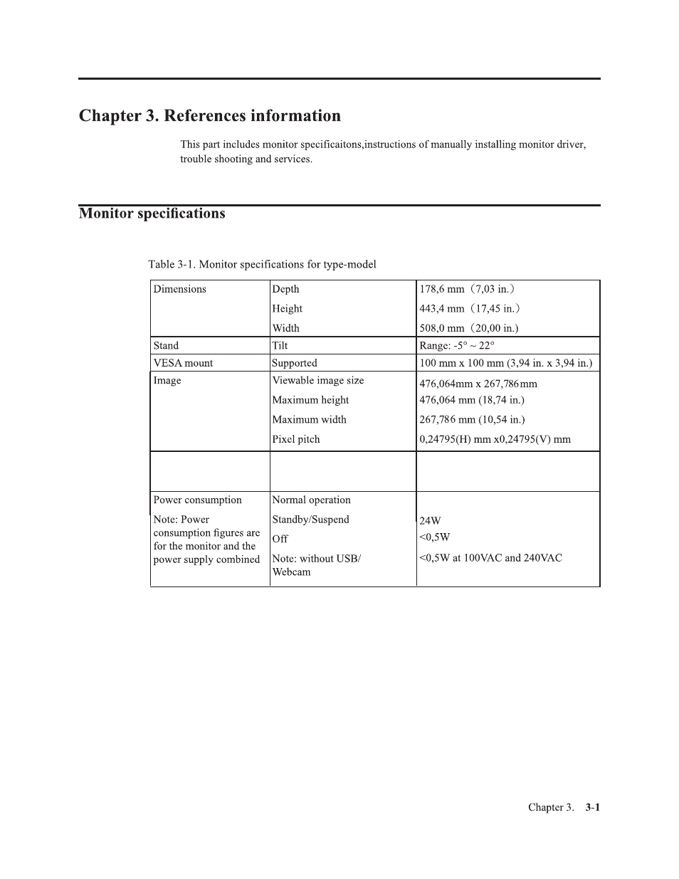 Lenovo ThinkVision 21.5" Monitor User Manual | Page 26 / 39