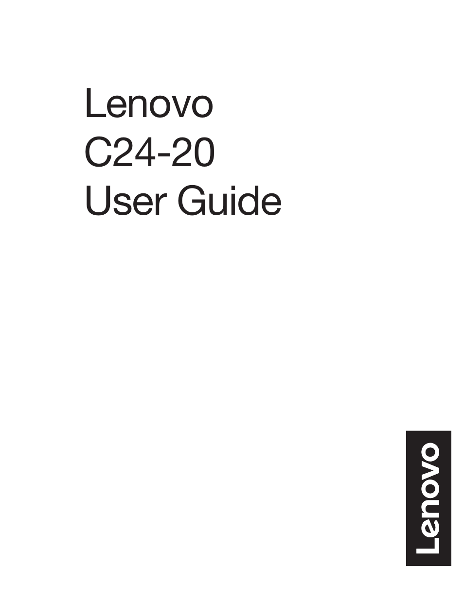 Lenovo ThinkVision 23.8" Monitor User Manual | 38 pages