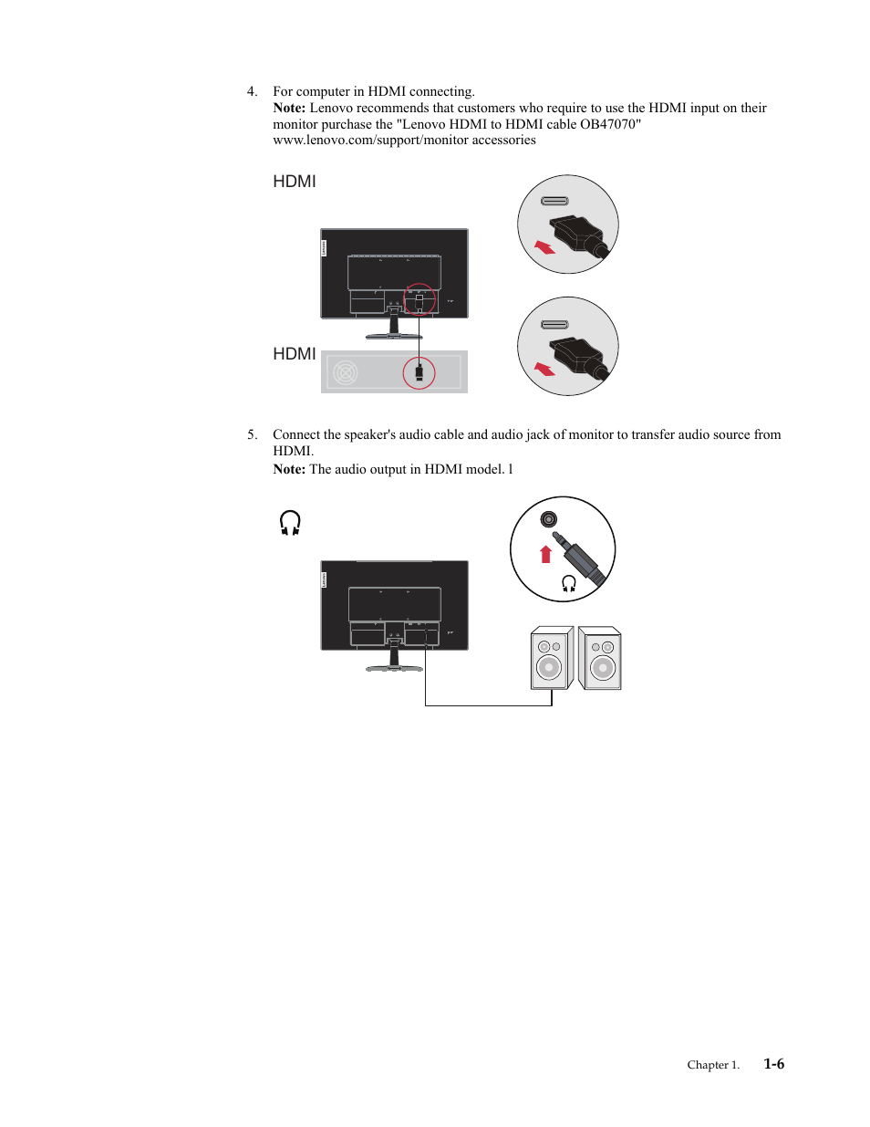 Lenovo ThinkVision 23.8" Monitor User Manual | Page 10 / 38