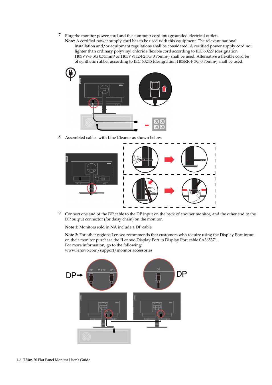 Lenovo T24M-20 23.8" USB Hub Monitor User Manual | Page 14 / 40