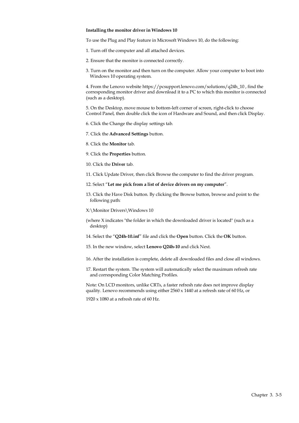 Lenovo Q24h-10 23.8" 16:9 FreeSync IPS Monitor (Gray) User Manual | Page 27 / 32
