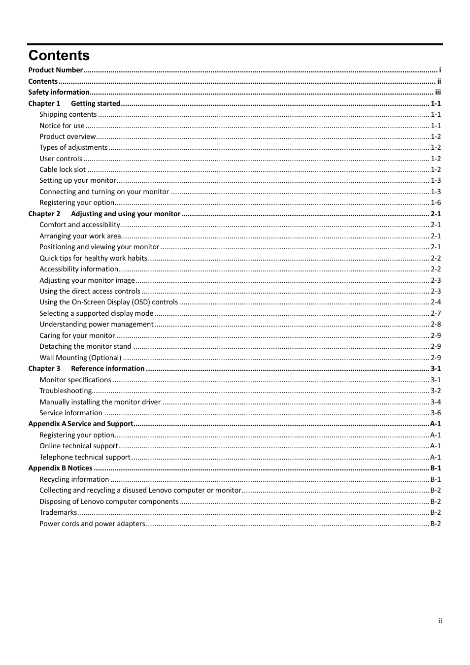 Lenovo Q24h-10 23.8" 16:9 FreeSync IPS Monitor (Gray) User Manual | Page 4 / 32