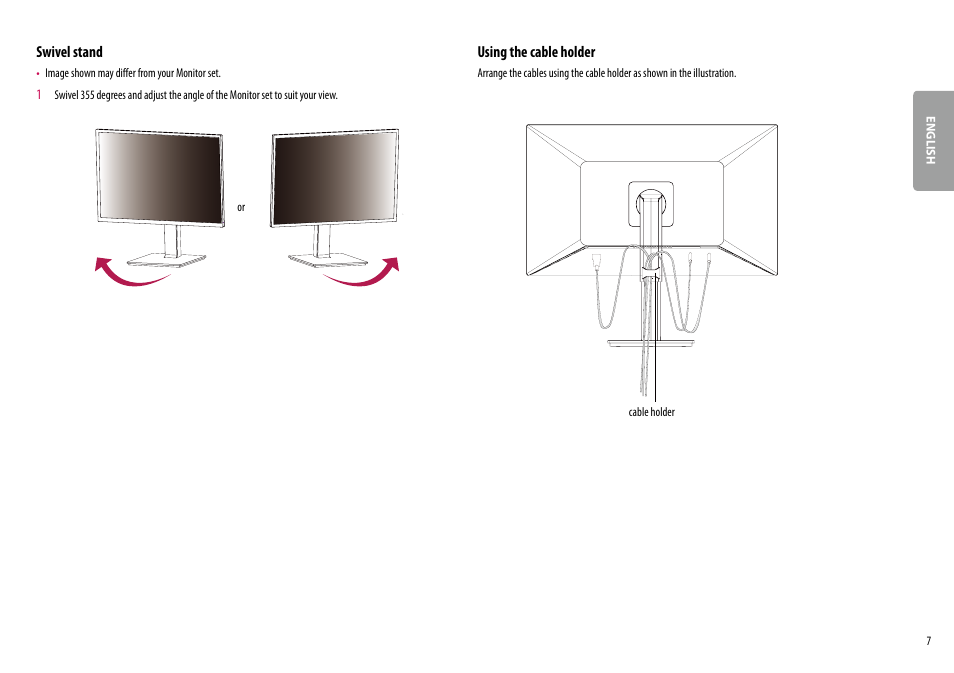LG BL450Y 22" Desktop Monitor (White) User Manual | Page 7 / 29