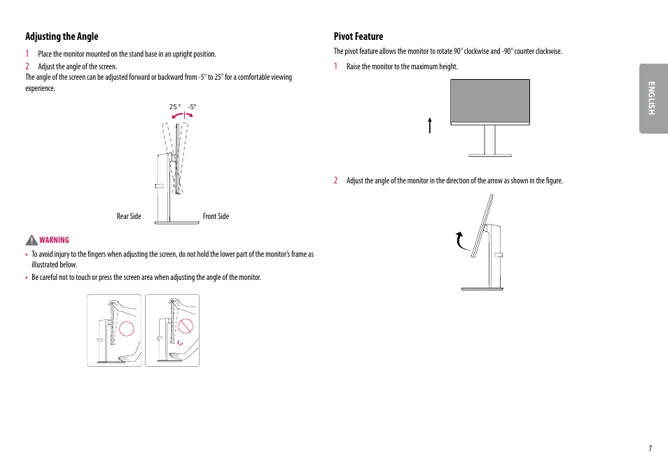 LG 24BR650B-C 23.8" Monitor User Manual | Page 7 / 34