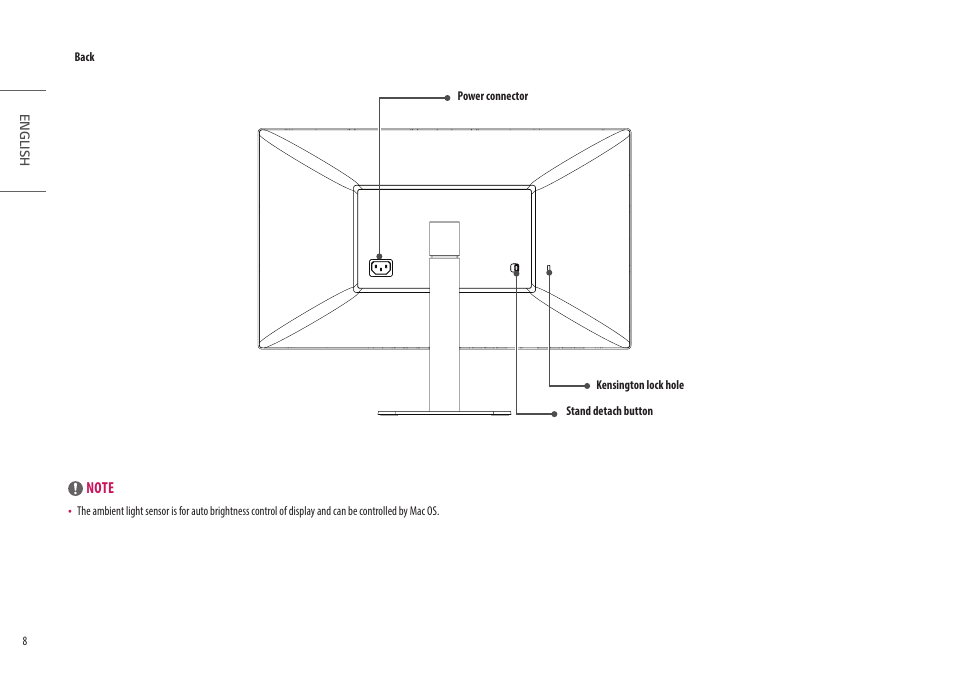 LG UltraFine 27MD5KL-B 27" 16:9 5K IPS Monitor User Manual | Page 8 / 31