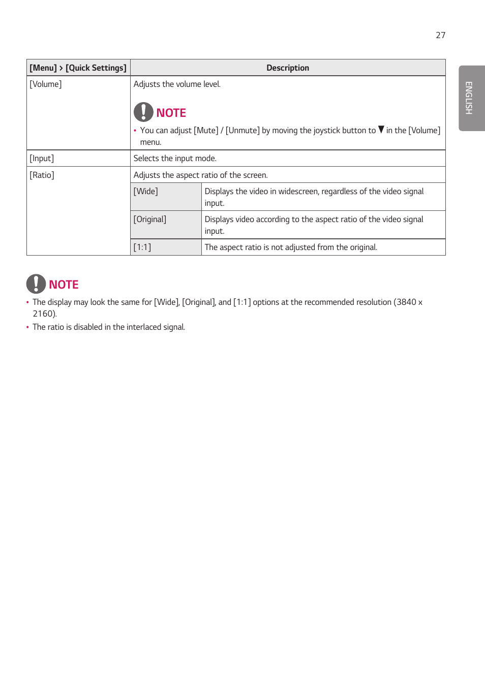 LG 27HJ713C-B 27" 16:9 8MP IPS Clinical Review Monitor User Manual | Page 27 / 43