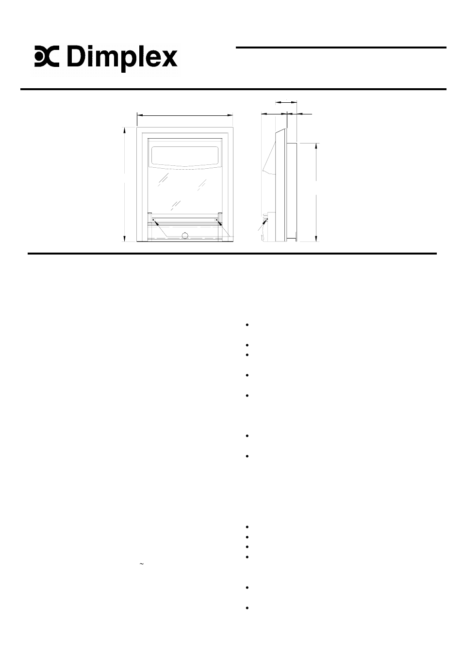 Dimplex LBN20 User Manual | 2 pages