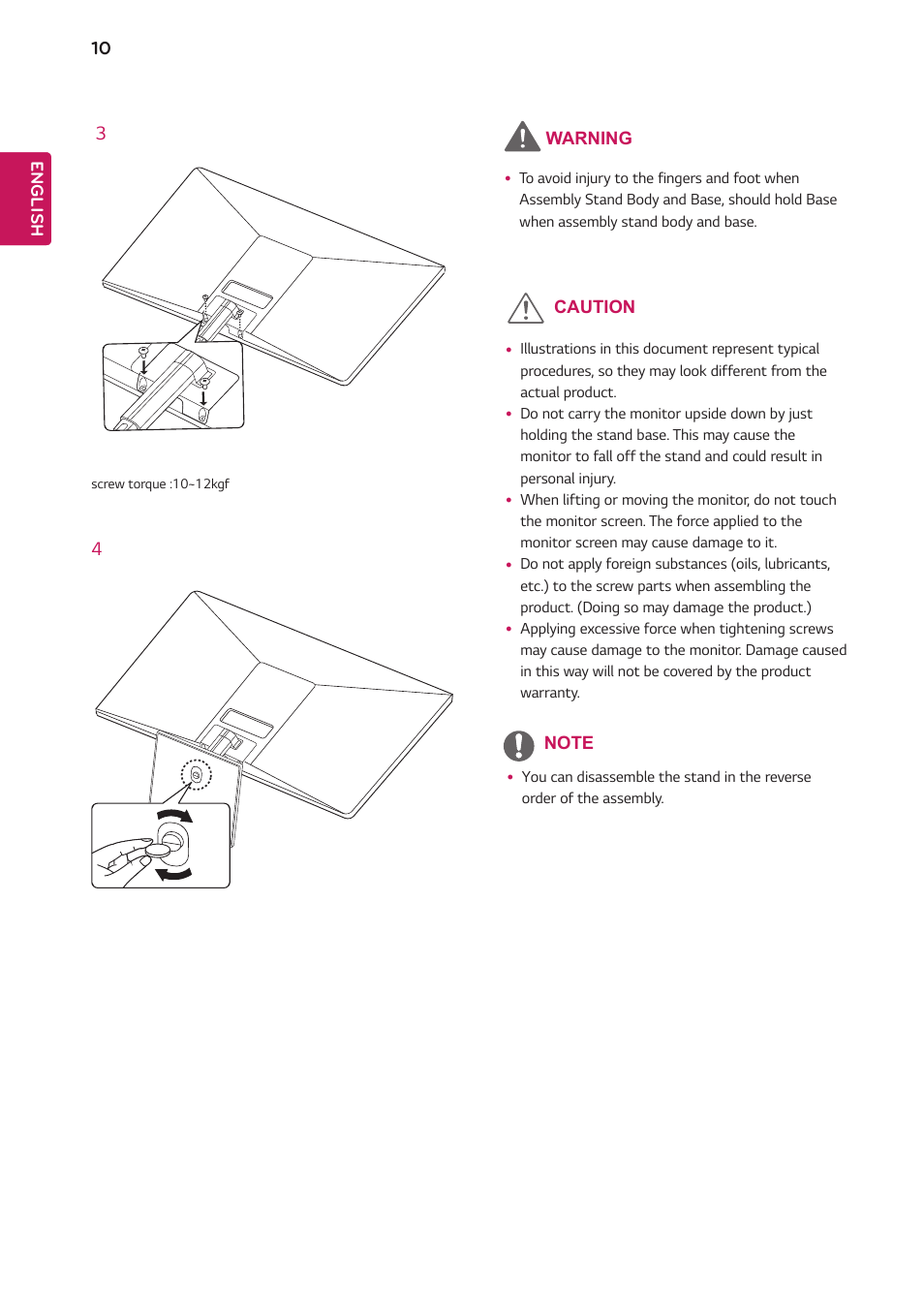 LG 24BK430H-B 23.8" 16:9 IPS FreeSync Monitor User Manual | Page 10 / 30