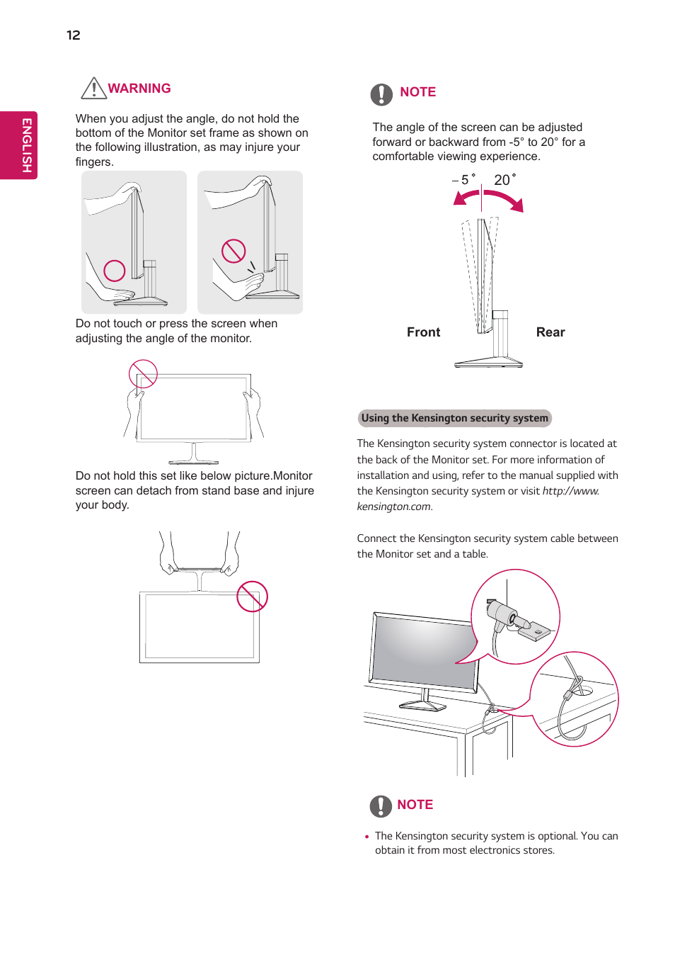 LG 24BK430H-B 23.8" 16:9 IPS FreeSync Monitor User Manual | Page 12 / 30