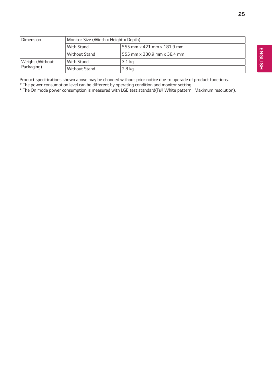 LG 24BK430H-B 23.8" 16:9 IPS FreeSync Monitor User Manual | Page 25 / 30