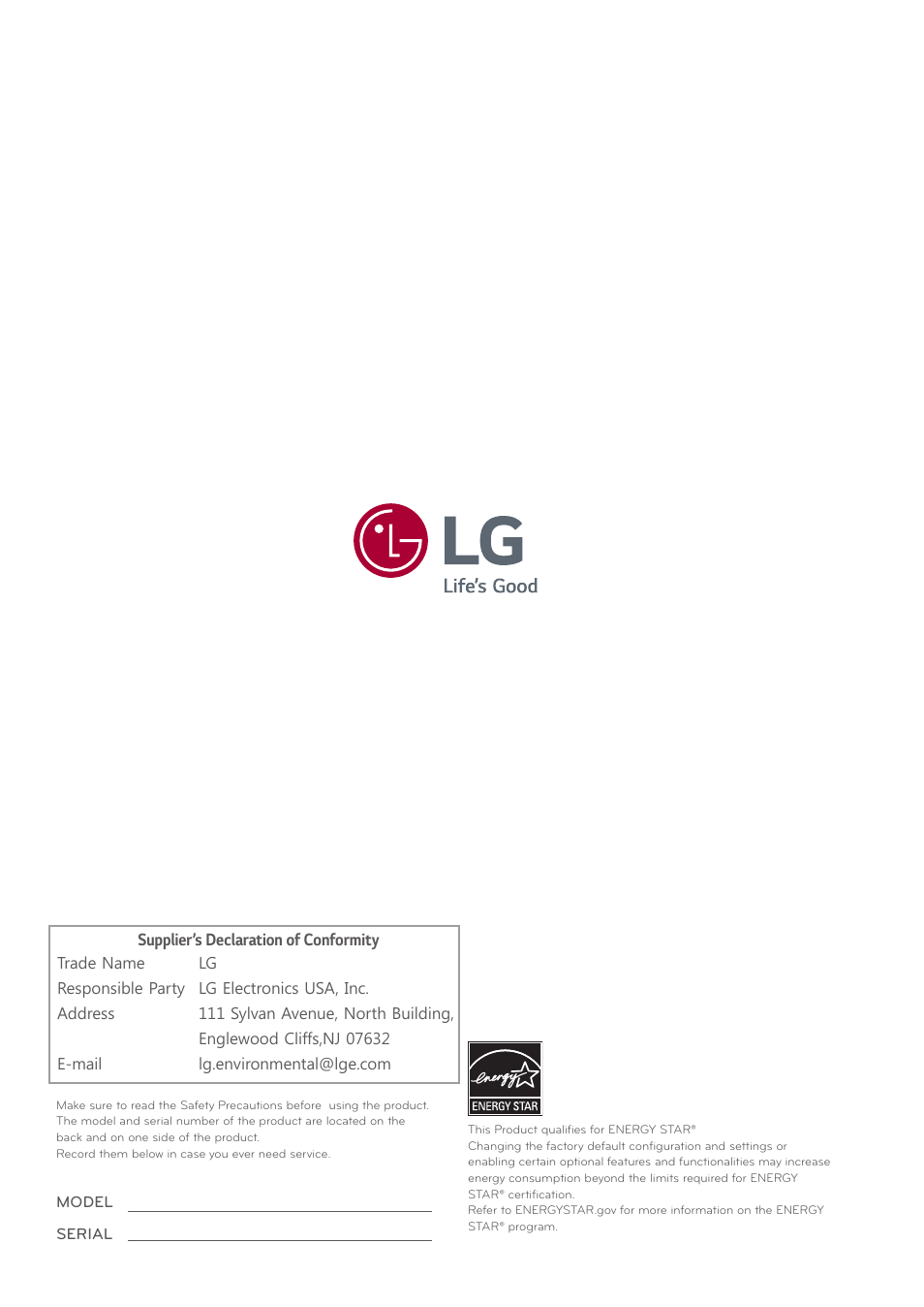 LG 27BK550Y-I 27" Monitor (Black) User Manual | Page 31 / 31