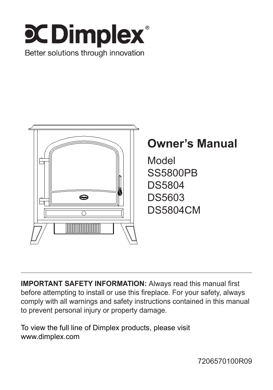 Dimplex DS5804CM User Manual | 16 pages