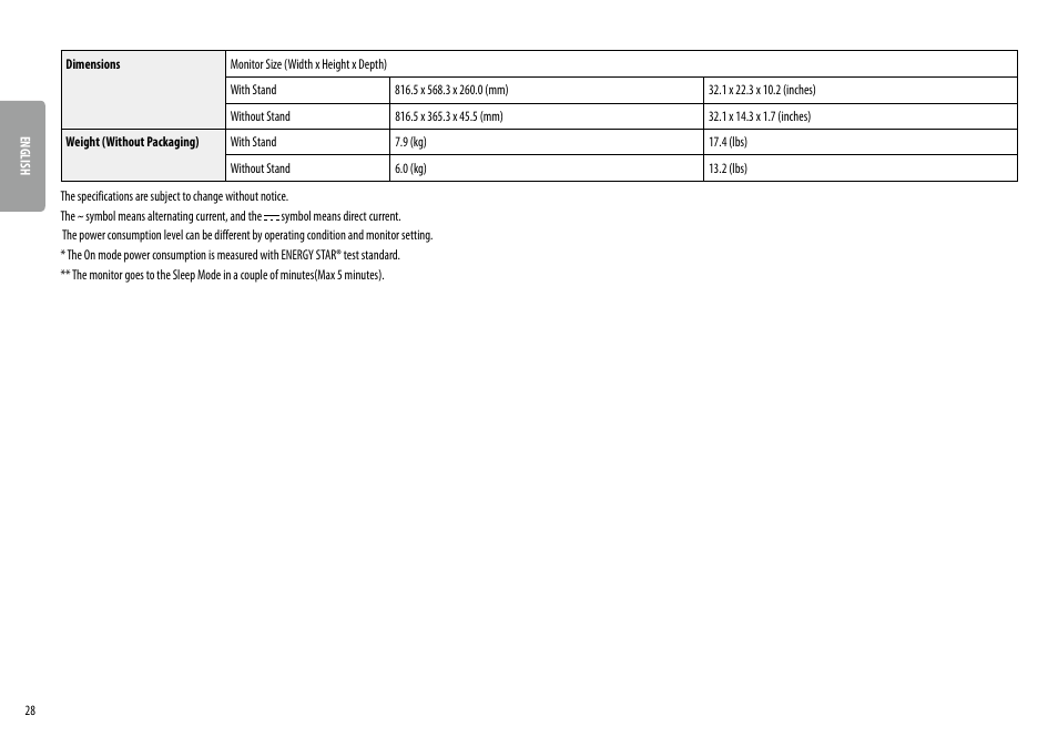 LG UltraWide 34BQ650-W 34" 1080p HDR 100 Hz Monitor User Manual | Page 28 / 40