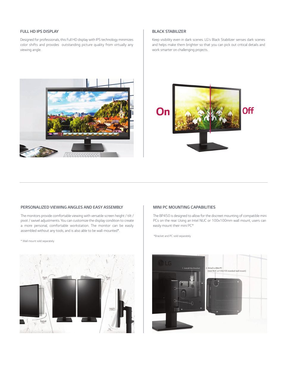 LG 27BP450Y-I 27" Monitor (TAA) User Manual | Page 2 / 4