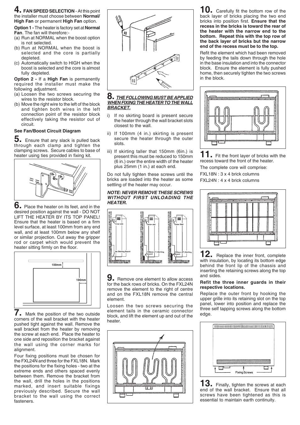 Dimplex FXL18N User Manual | Page 3 / 4