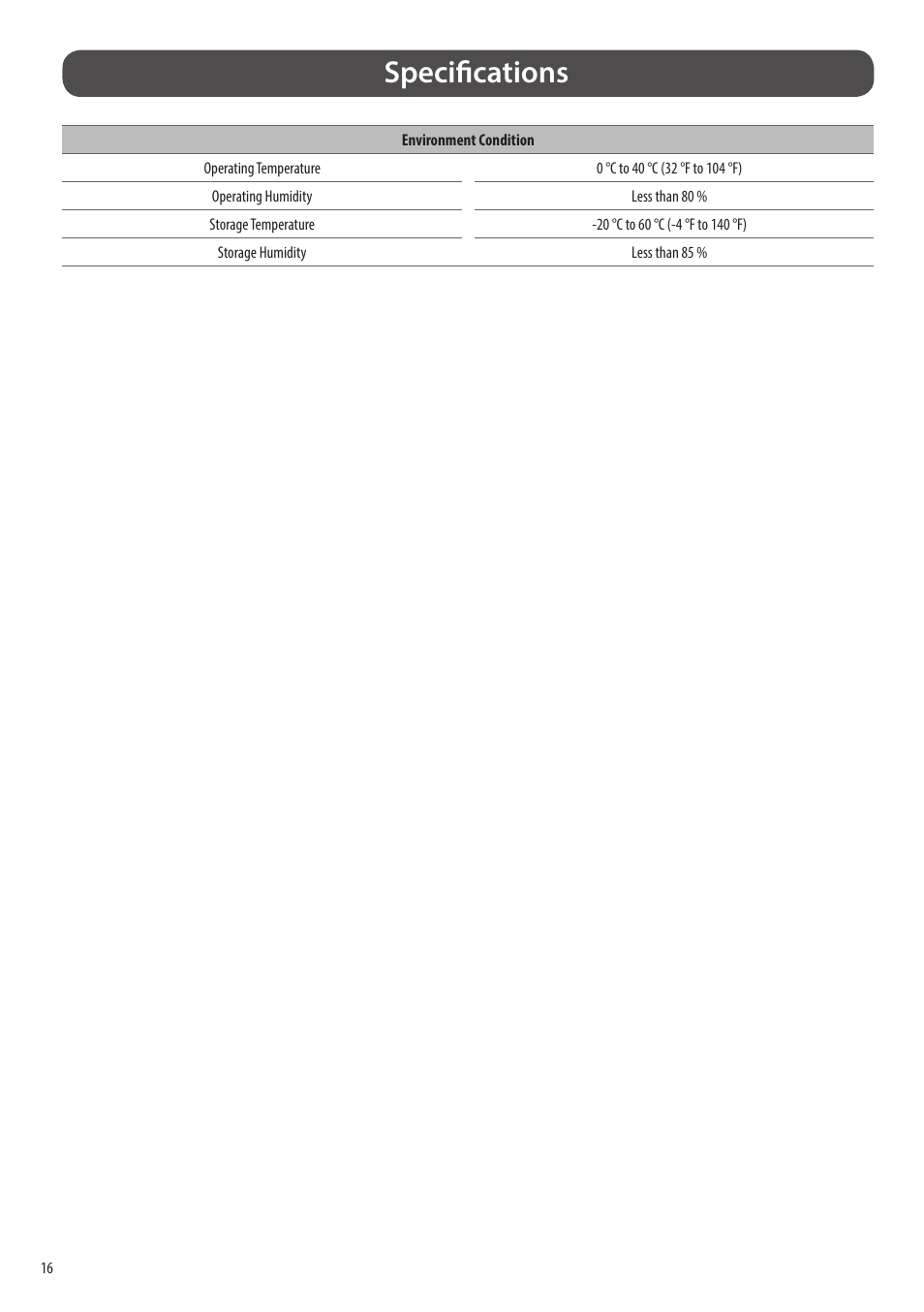 Specifications | LG SQ780S-W 31.5" 4K Smart Monitor with webOS and Ergo Stand User Manual | Page 16 / 23