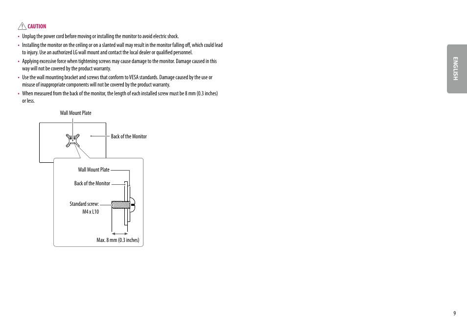 LG 34BQ77QB-B 34" 1440p HDR Curved Monitor User Manual | Page 9 / 34