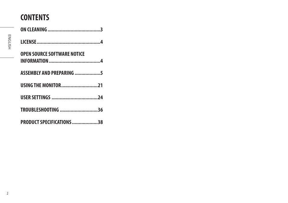 LG 32HQ713D-B 31.5" 8MP 4K Diagnostic Monitor User Manual | Page 2 / 42