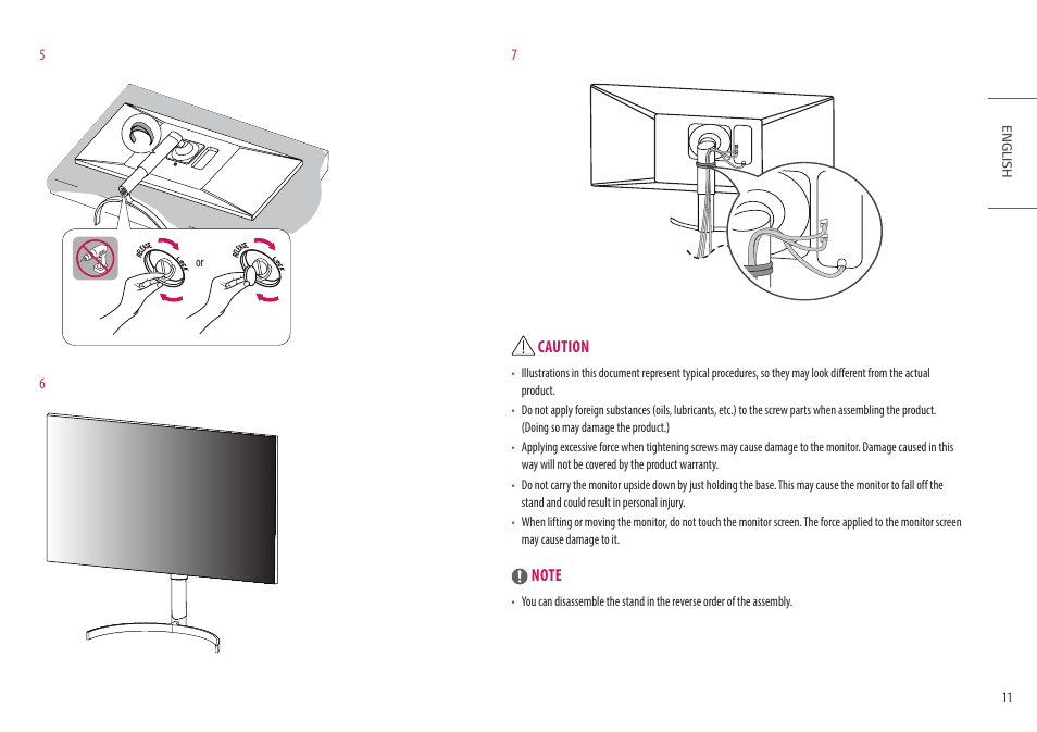 Caution | LG 32HL512D-B 31.5" 8MP Color Diagnostic 16:9 4K HDR IPS Monitor User Manual | Page 11 / 42