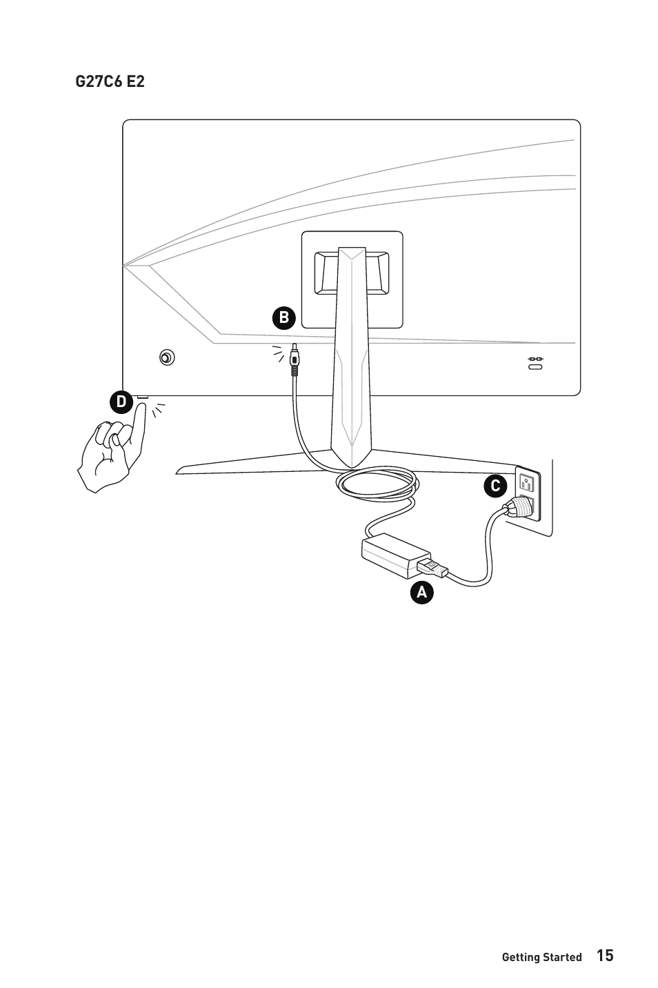 MSI G27C6 E2 27" 170 Hz Curved Gaming Monitor User Manual | Page 15 / 37