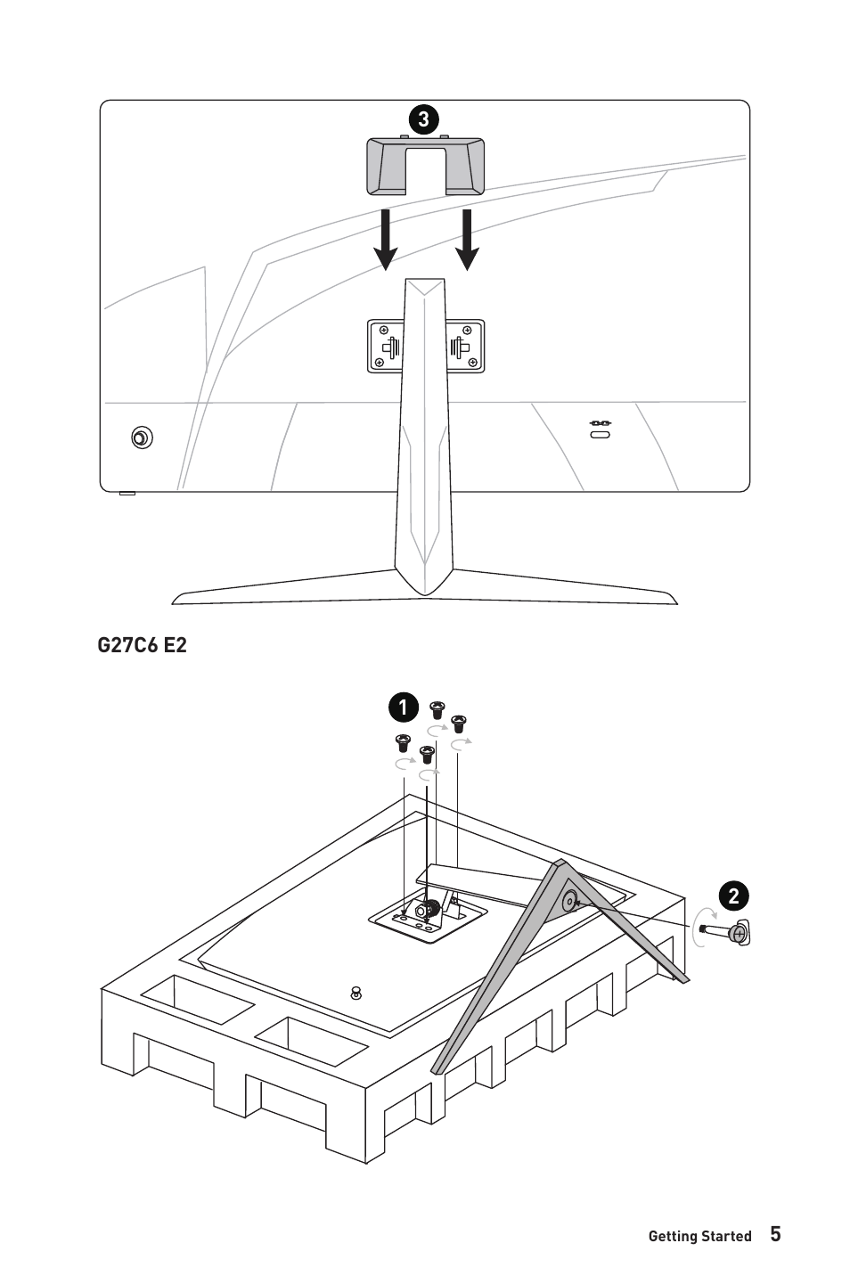 MSI G27C6 E2 27" 170 Hz Curved Gaming Monitor User Manual | Page 5 / 37