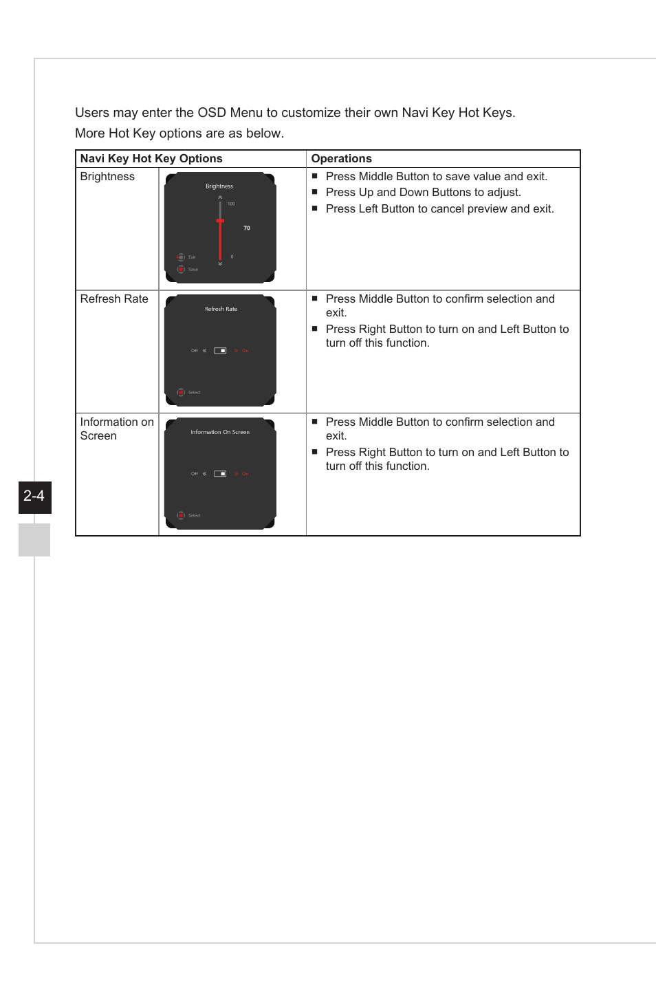 MSI Optix G27C4 E2 27" Curved 170 Hz Gaming Monitor User Manual | Page 22 / 34