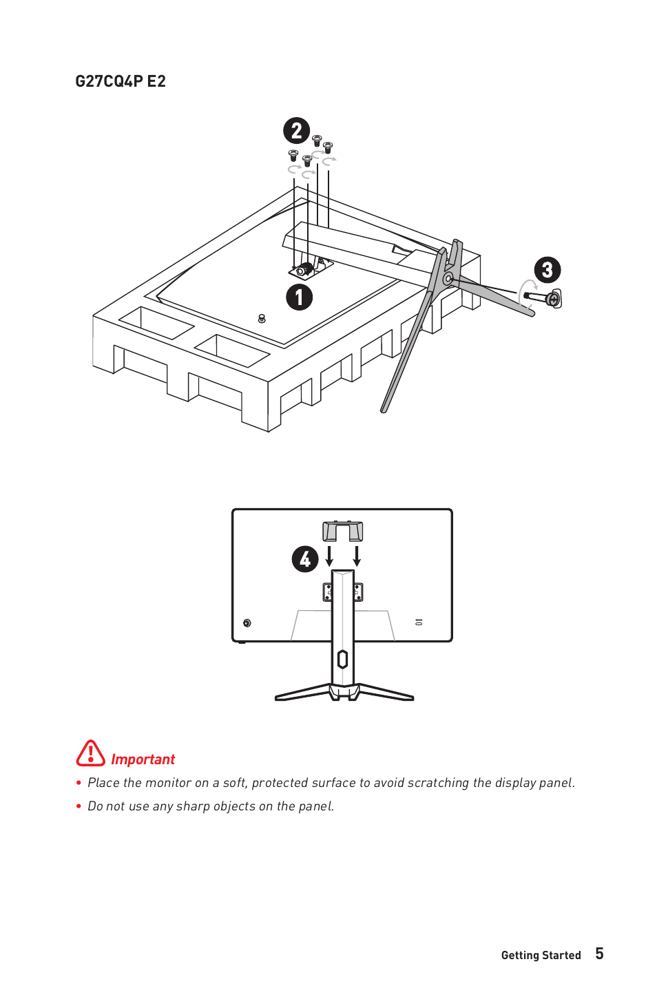 MSI G32CQ4 E2 31.5" 1440p 170 Hz Curved Gaming Monitor User Manual | Page 5 / 35