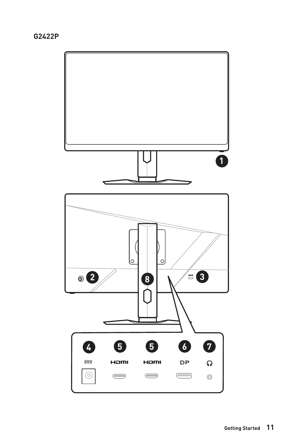 MSI Optix G2712 27" 170 Hz Gaming Monitor User Manual | Page 11 / 33