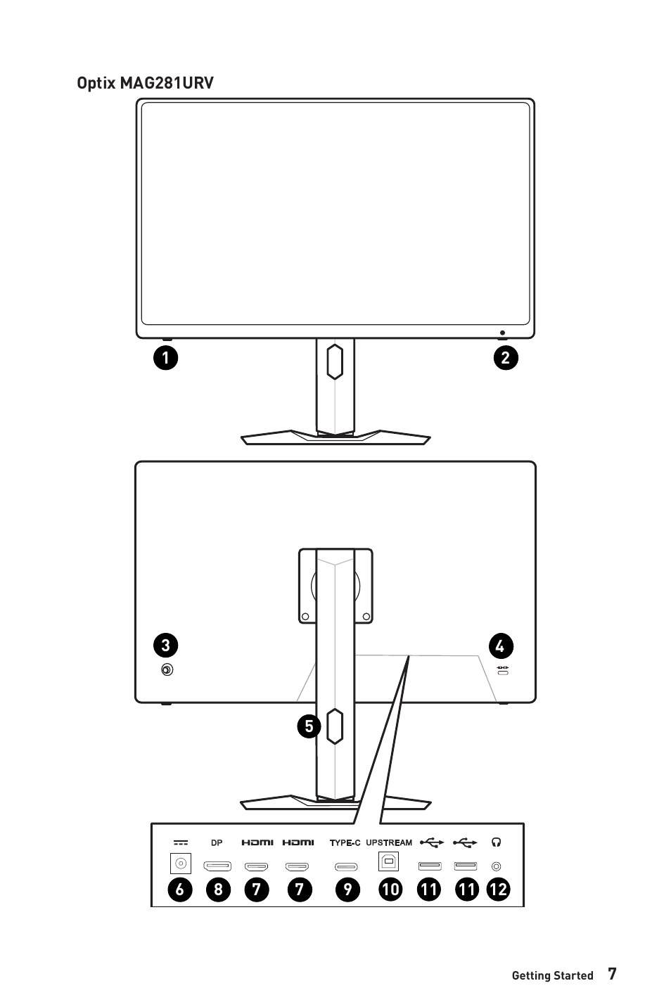 MSI Optix MAG281URF 27.9" 16:9 4K 144 Hz Gaming IPS Monitor User Manual | Page 7 / 31