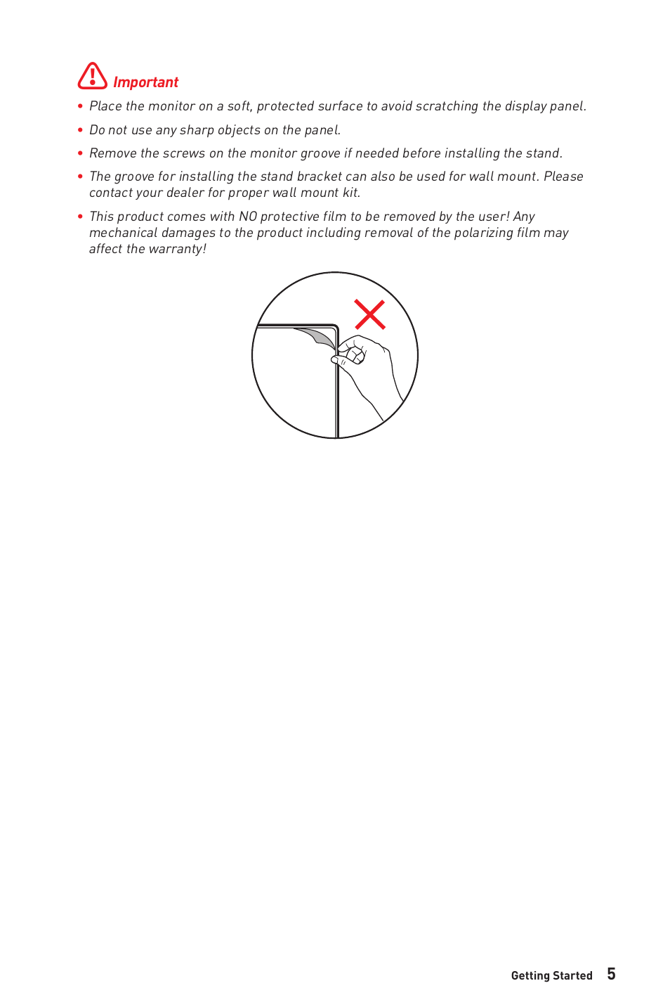 MSI G272QPF 27" 1440p 170 Hz Gaming Monitor User Manual | Page 5 / 28