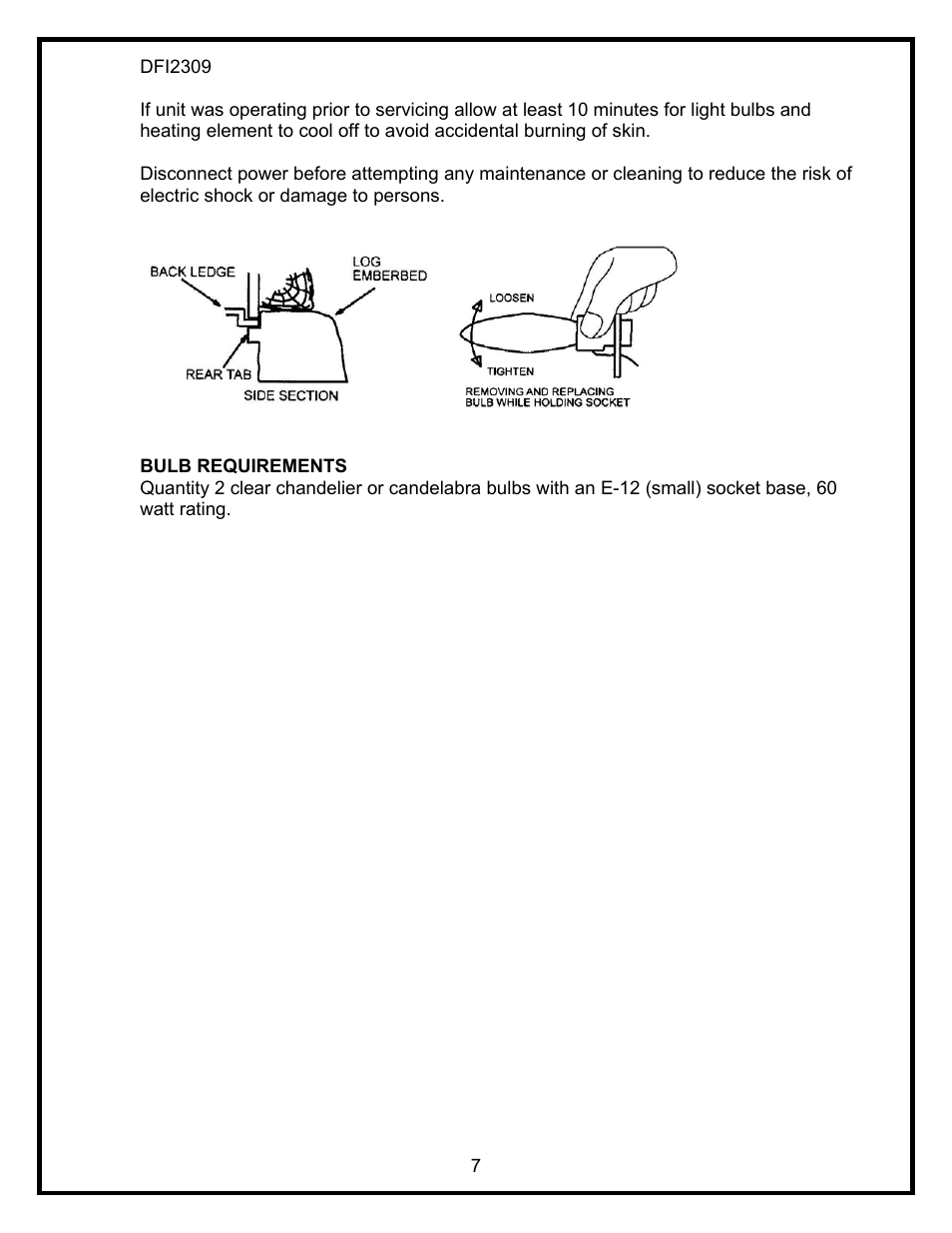 Dimplex DFI2309 User Manual | Page 9 / 16